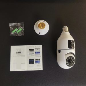 WIFI CAMERA AMPOULE A DOUBLE OBJECTIFS