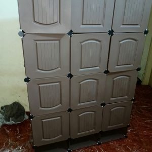 Armoire en plastique 3 battants vip