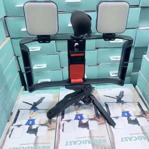 Trépied vidéo double lampe LED - kit vidéo