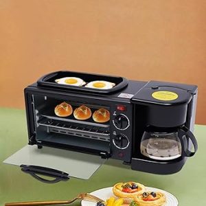 Multifonction micro onde + cafetière + plateau de cuisson
