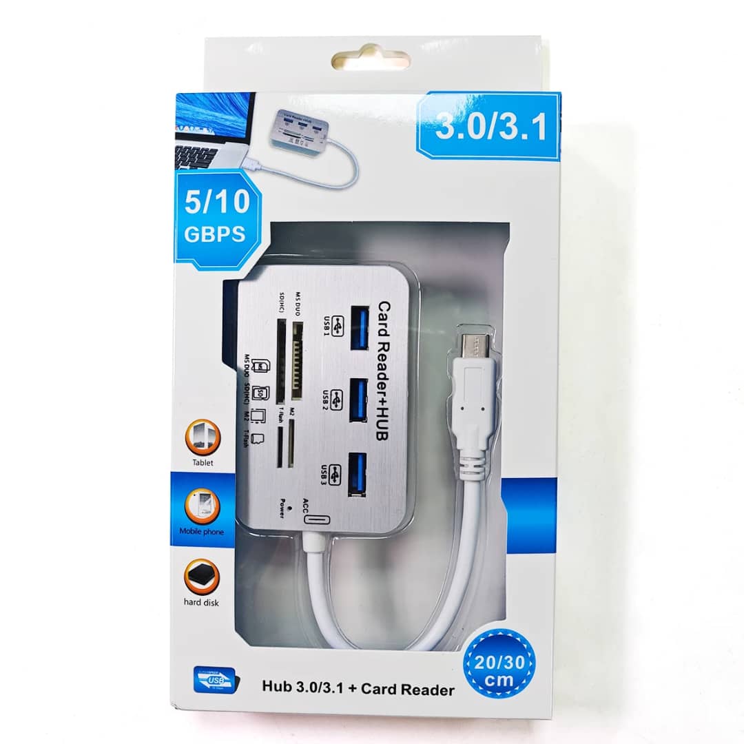 Adaptateur Combo USB C vers USB + Tf carte Sd