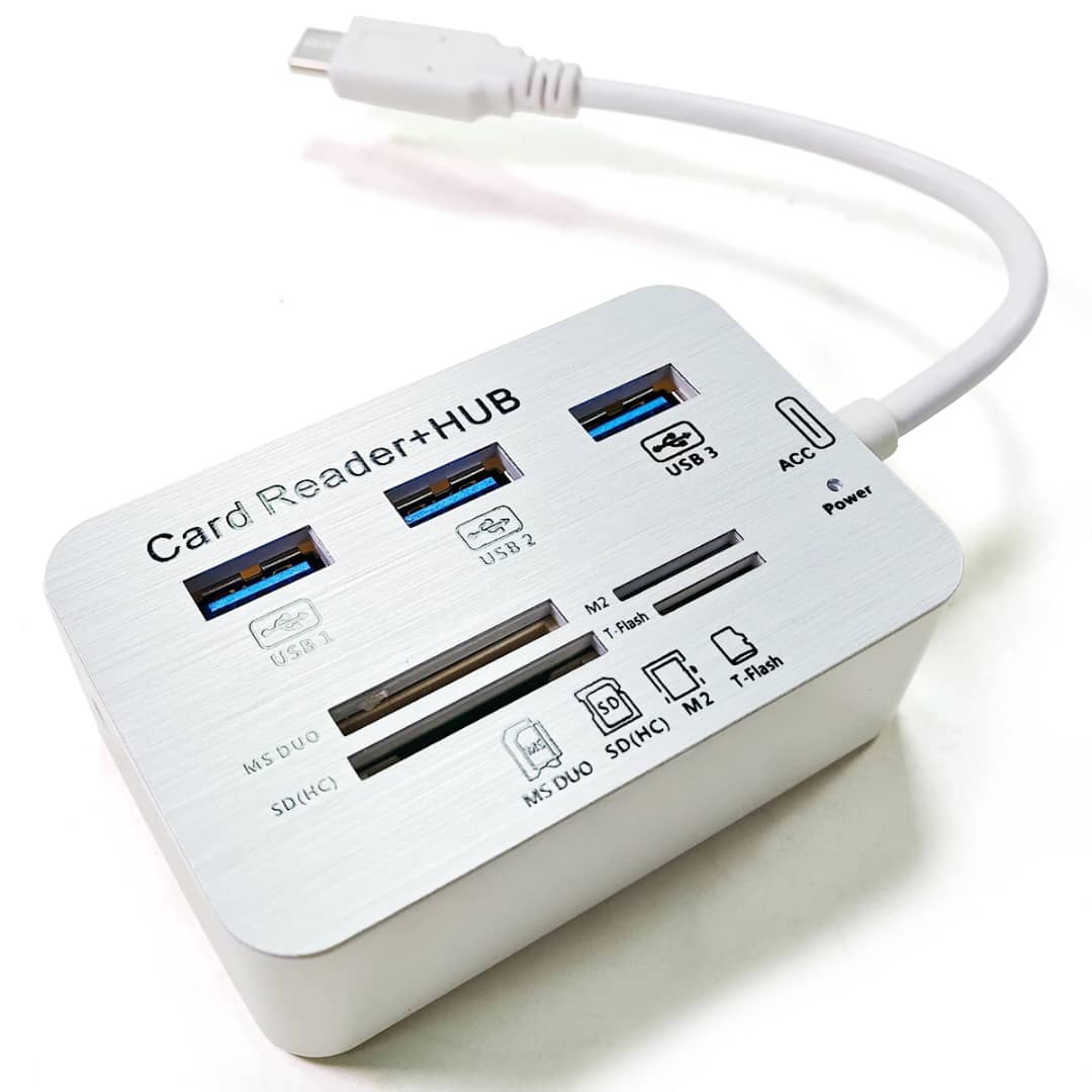 Adaptateur Combo USB C vers USB + Tf carte Sd – Image 2