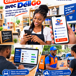 Vendez vos produits physiques et numériques partout en Afrique sur la plateforme DéliGo !