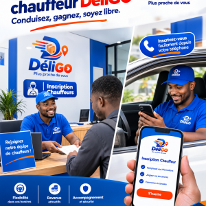 Devenez chauffeur DéliGo ! Conduisez, gagnez, soyez libre.