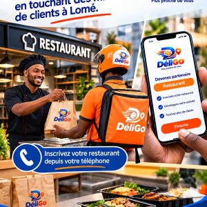 Faites découvrir votre restaurant à des milliers de clients sur la plateforme DéliGo !