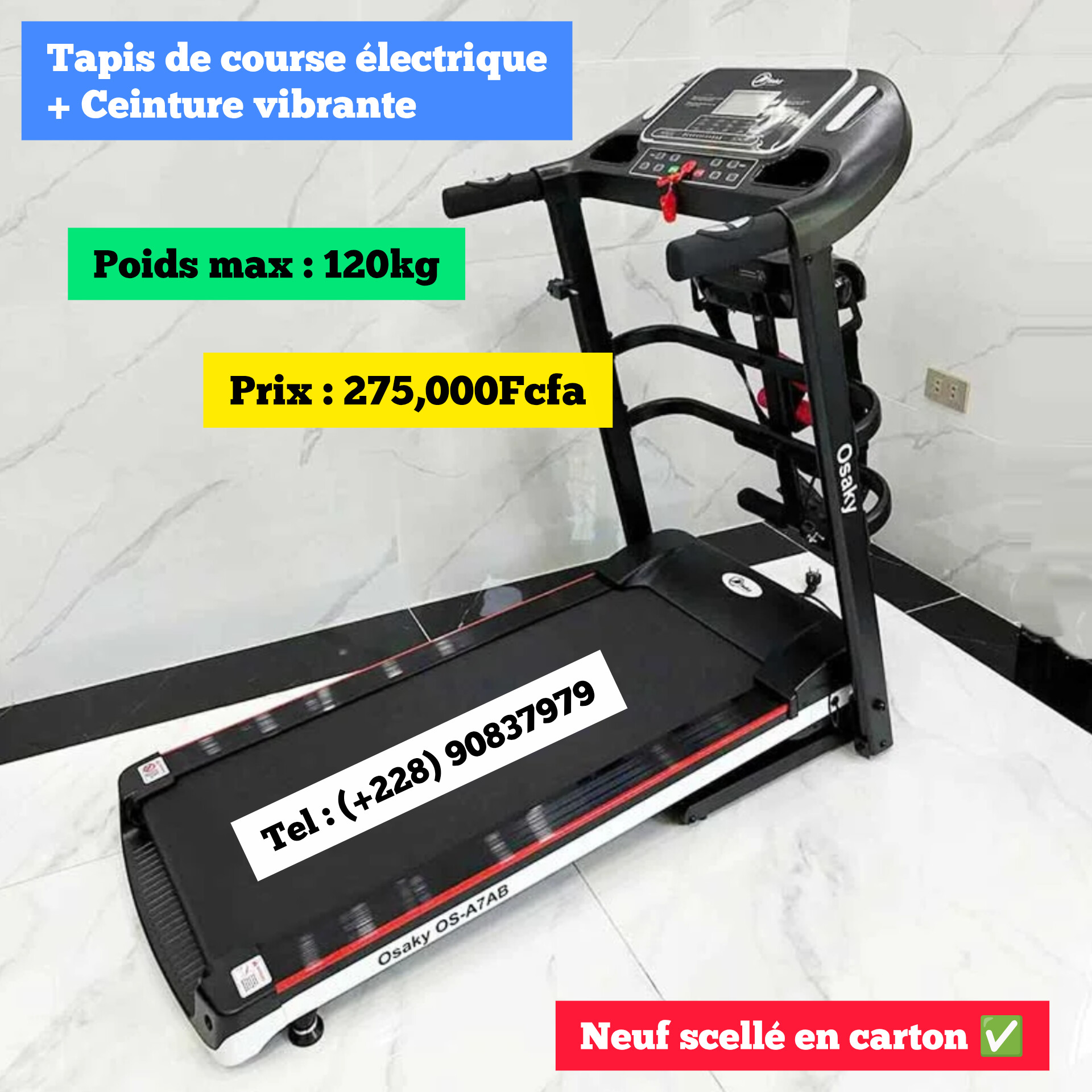 Tapis de course électrique